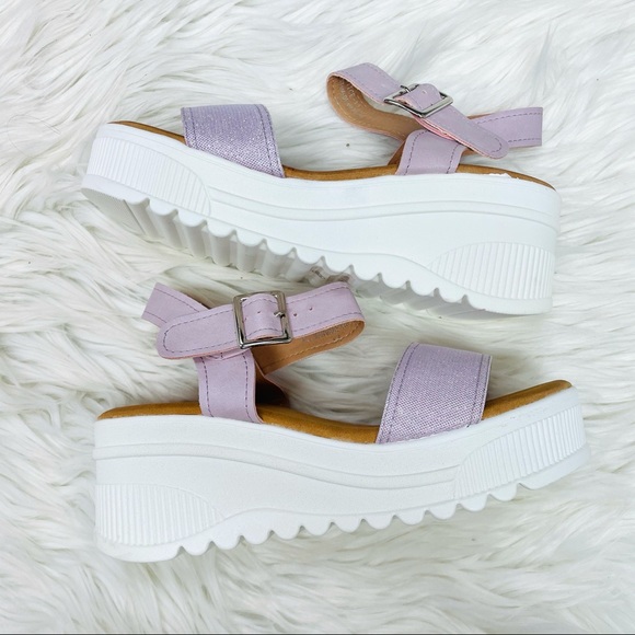 Lavender platform sandal - Picture 5 of 7